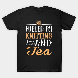 Fueled by Knitting and Tea T-Shirt